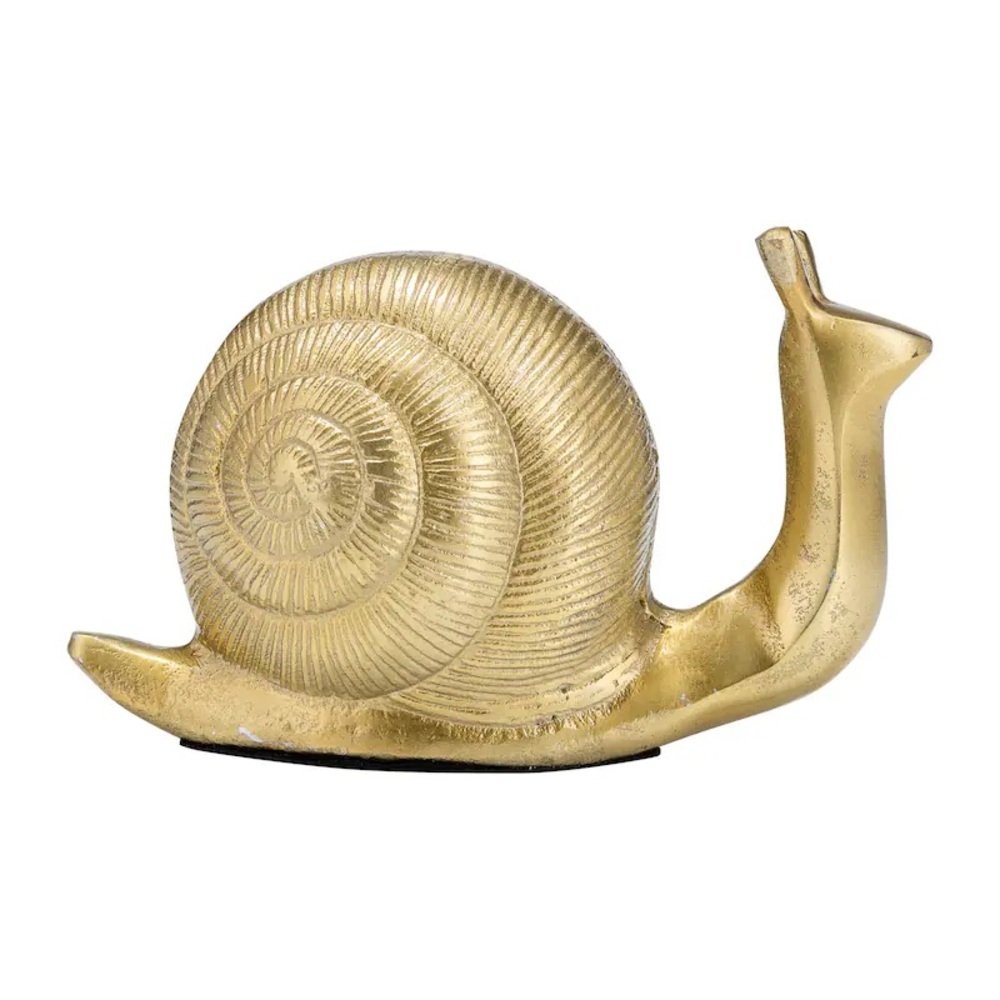 Gold Snail Figurine